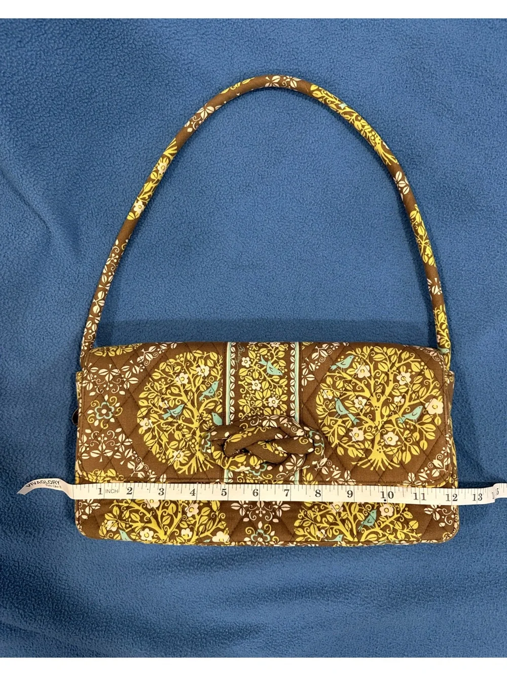 Vera Bradley Sittin in a Tree Knot Just a Clutch Shoulder Bag Quilted Y2K Purse